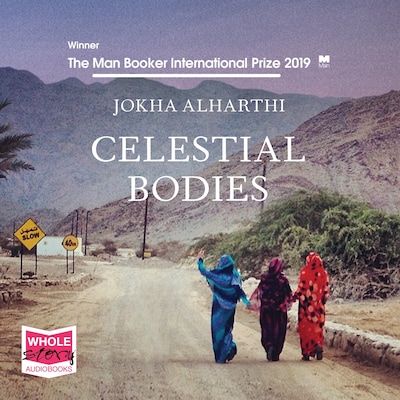 Celestial Bodies – omslag til lydbogen af Jokha Alharthi