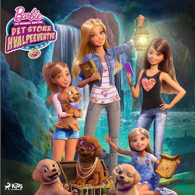 Barbie - Det store hvalpeeventyr – omslag til lydbogen af Mattel