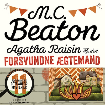 Agatha Raisin og den forsvundne ægtemand – omslag til lydbogen af M.C. Beaton