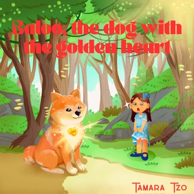 Baloo,the dog with the golden heart – omslag til lydbogen af Tamara Tzo