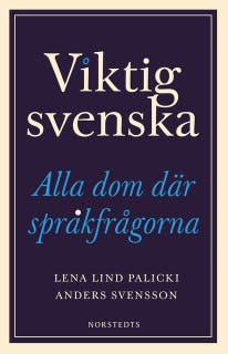 Viktig svenska : alla dom där språkfrågorna – omslag till ljudboken av Anders Svensson,Lena Lind Palicki
