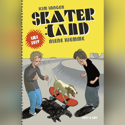 Skaterland - Alene hjemme – omslag til lydbogen af Kim Langer