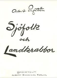 Sjöfolk och landkrabbor – omslag till ljudboken av Albert Engström