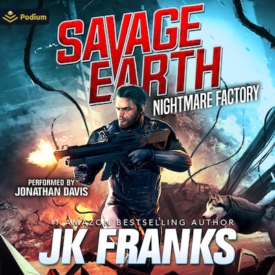 Nightmare Factory – omslag til lydbogen af JK Franks