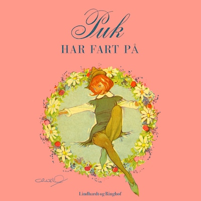 Puk har fart på – omslag til lydbogen af Lisbeth Werner
