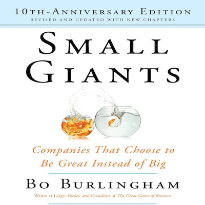 Small Giants – omslag til lydbogen af Bo Burlingham
