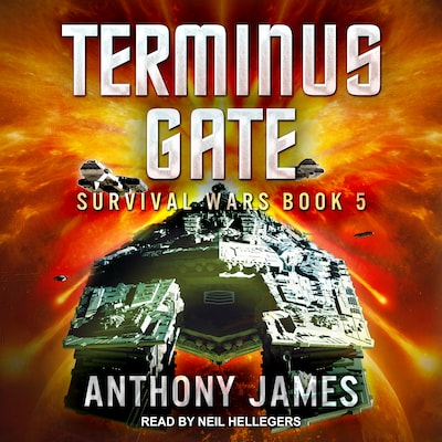 Terminus Gate – omslag til lydbogen af Anthony James