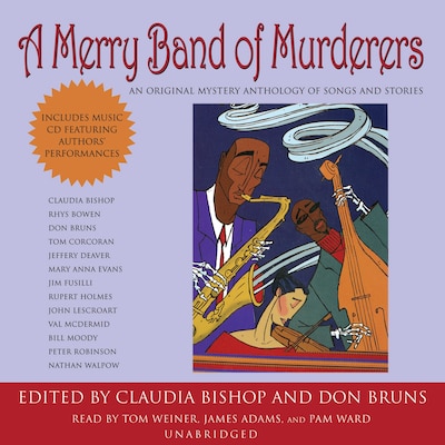 A Merry Band of Murderers – omslag til lydbogen af Claudia Bishop, Don Bruns