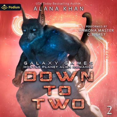 Down to Two – omslag til lydbogen af Alana Khan
