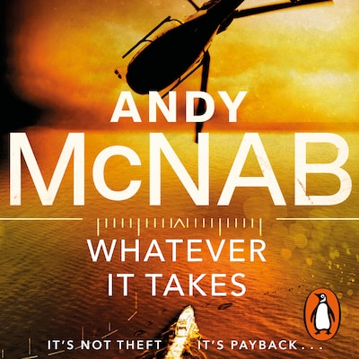 Whatever It Takes – omslag til lydbogen af Andy McNab