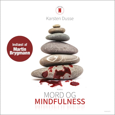 Mord og mindfulness – omslag til lydbogen af Karsten Dusse