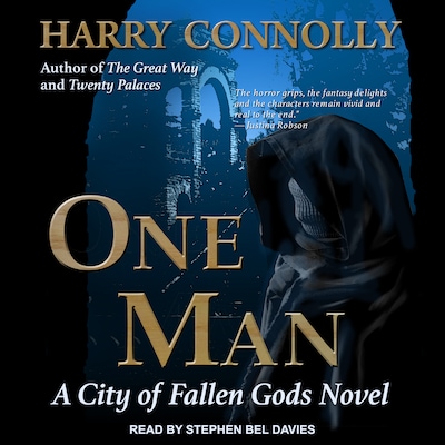 One Man – omslag til lydbogen af Harry Connolly