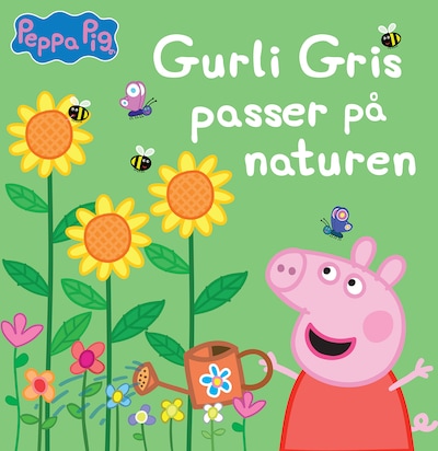 Gurli Gris passer på naturen – omslag til lydbogen af Gurli Gris