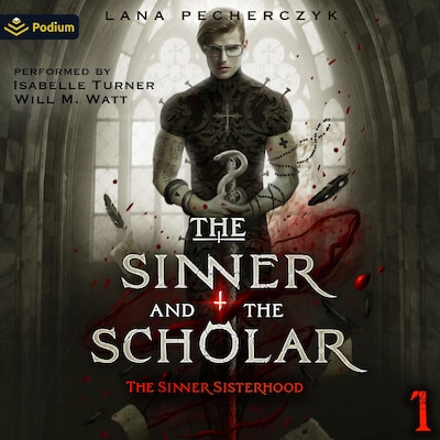 The Sinner and the Scholar – omslag til lydbogen af Lana Pecherczyk
