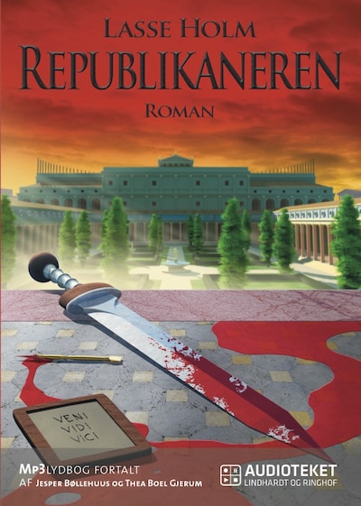 Republikaneren – omslag til lydbogen af Lasse Holm
