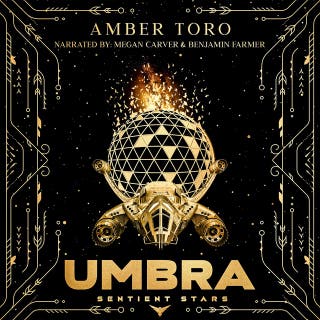 Umbra: Sentient Stars – omslag till ljudboken av Amber Toro
