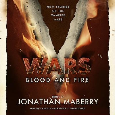 V Wars: Blood and Fire – omslag til lydbogen af Jonathan Maberry