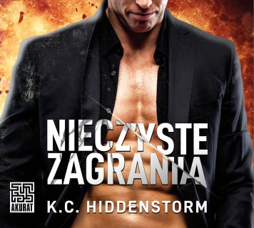Nieczyste zagrania – okładka audiobooka, autor K.C. Hiddenstorm