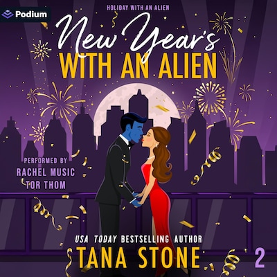 New Year's with an Alien – omslag til lydbogen af Tana Stone