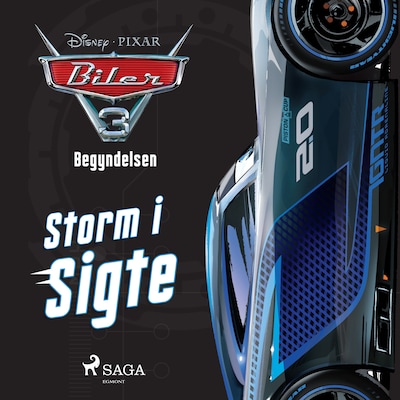 Biler 3 - Begyndelsen - Storm i sigte – omslag til lydbogen af Disney