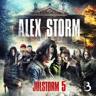 Julstorm: Lucka 5 – omslag till ljudboken av Alex Storm,Anna Granlund,Leffe Grimwalker,Lina Areklew,Linda Schönbeck,Peter Lindmark,Peter Westberg