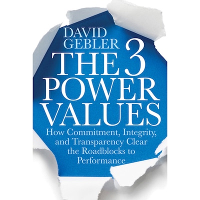 The 3 Power Values – omslag til lydbogen af David Gebler