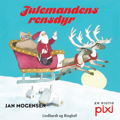 Julemandens rensdyr – omslag til lydbogen af Jan Mogensen