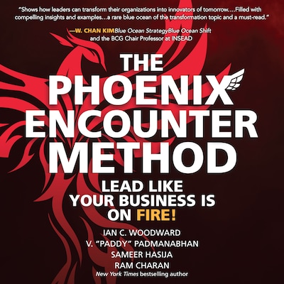 The Phoenix Encounter Method – omslag til lydbogen af Ian C. Woodward, V. "Paddy" Padmanabhan, Sameer Hasija