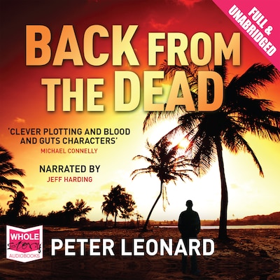 Back From the Dead – omslag til lydbogen af Peter Leonard