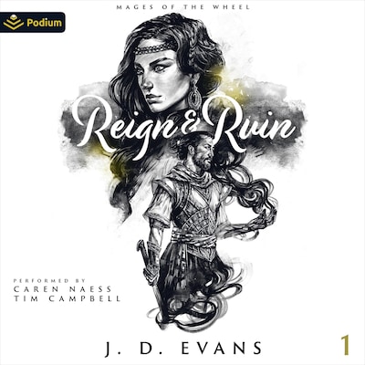 Reign & Ruin – omslag til lydbogen af J.D. Evans