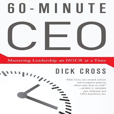 60-Minute CEO – omslag til lydbogen af Dick Cross