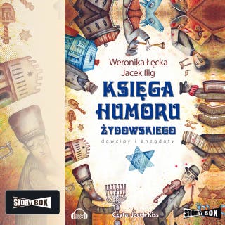 Księga humoru żydowskiego – okładka audiobooka, autor Jacek Illg, Weronika Łęcka